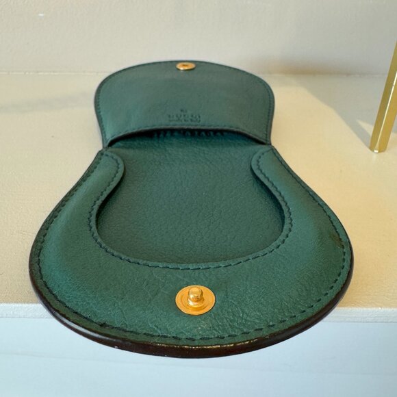 Authentic Gucci Emerald Green Soho Studded Leather Coin Purse - Picture 8 of 15